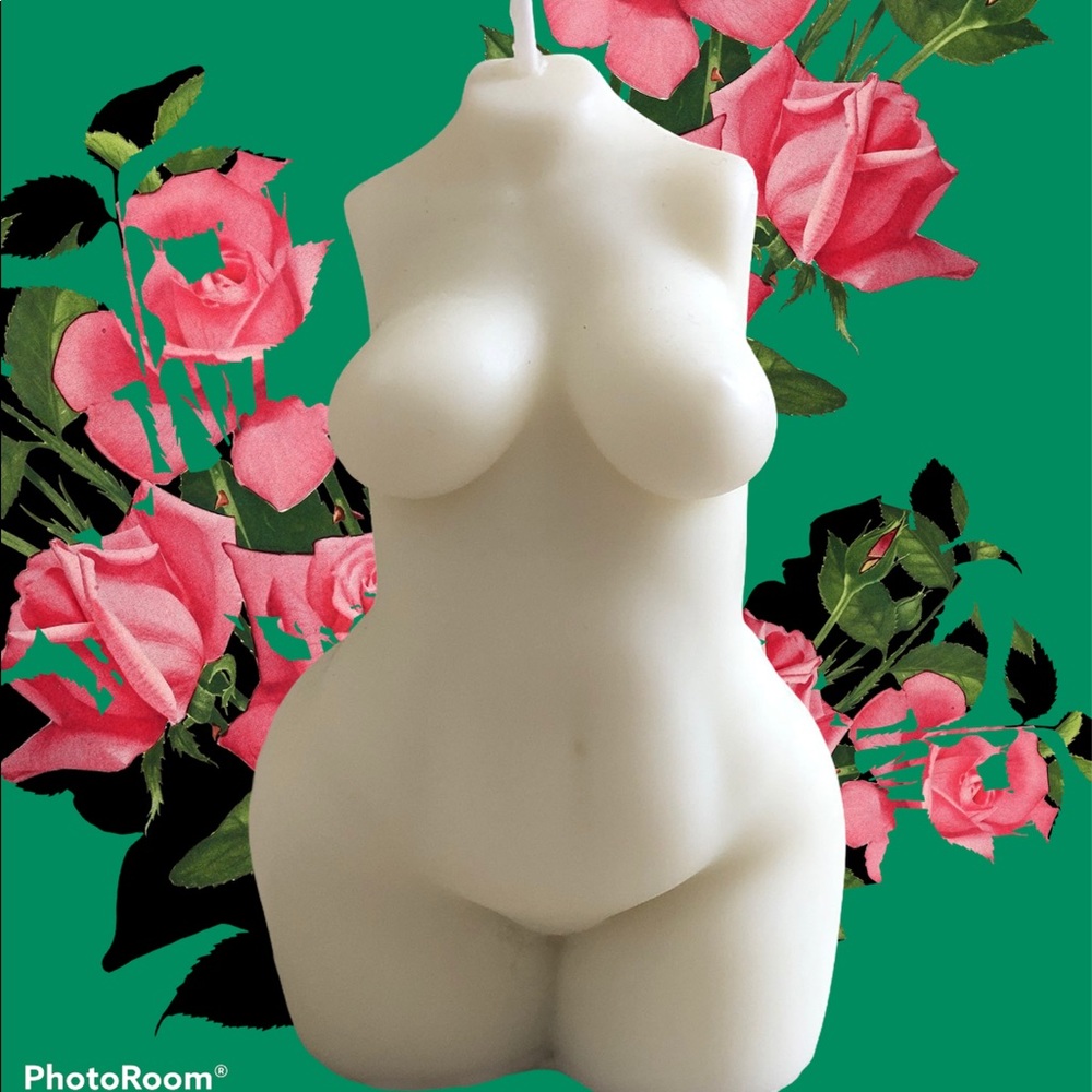 Plump woman body candle